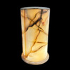Large cylinder onyx lamp
