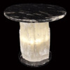 Selenite  Fossil End Table Selenite  Fossil End Table