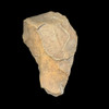Genuine Acheulean handaxe from North Africa showing bifacial knapping and desert patina