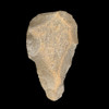 Genuine Acheulean handaxe from North Africa showing bifacial knapping and desert patina