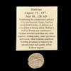 Hadrian ancient silver coin