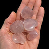 Small rose quartz hearts