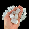 White tumbled selenite 