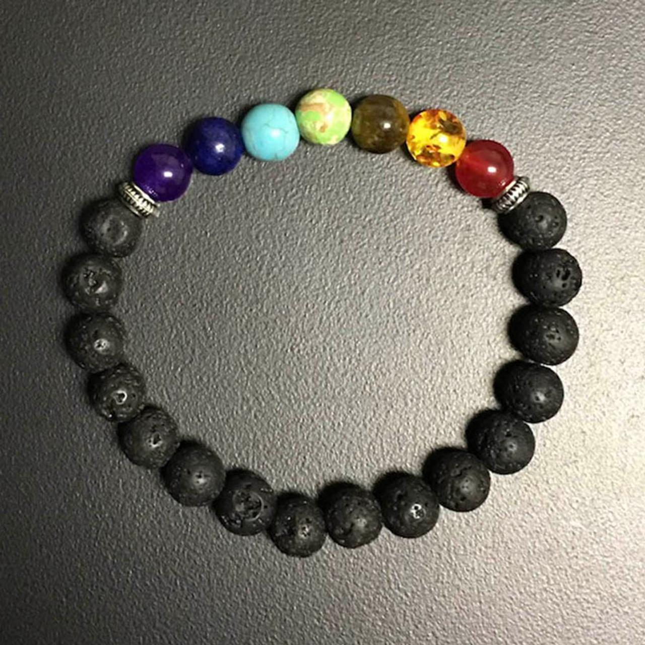 Healing Gemstone Chakra Bracelet- Round Bead | A Little Something
