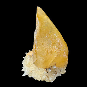 Golden dogtooth calcite crystal 