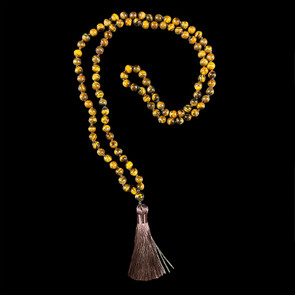 Tiger eye mala necklace  Tiger eye mala necklace