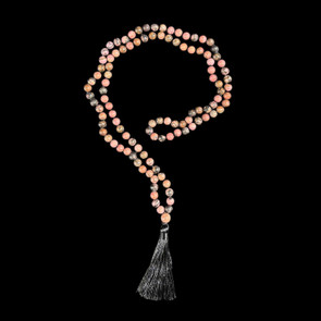 Rhodonite mala necklace Rhodonite mala necklace