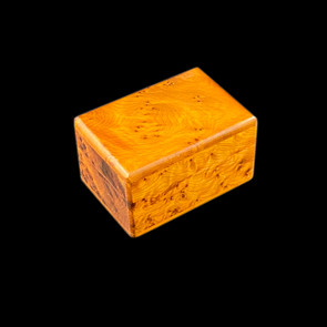 Small unhinged rectangular thuya wood box Small unhinged rectangular thuya wood box