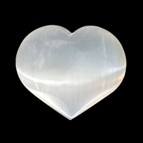 Medium selenite heart Medium selenite heart