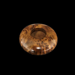 Flat round thuya Wood candle holder Flat round thuya Wood candle holder