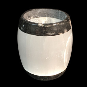 Small Selenite fossil candle holder Small Selenite fossil candle holder