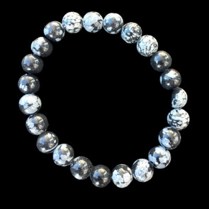Snowflake obsidian bracelet Snowflake obsidian bracelet