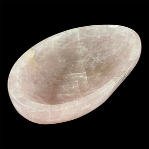 Rose quartz bowl