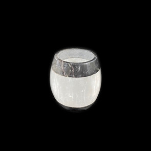 Small Selenite Candle Holder Small Selenite Candle Holder
