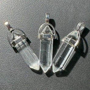 Quartz crystal pendants