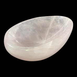 Rose quartz bowl