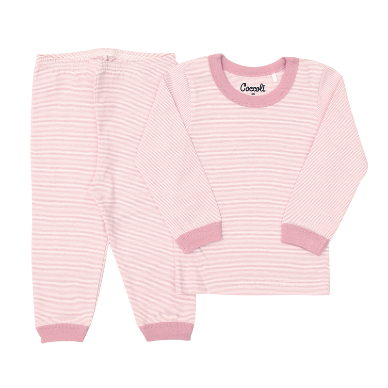 Baby Girl Ls Jersey Pyjama,Color Silver Pink Heather Jersey, 95
