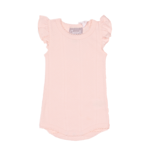 Coccoli Infant Girl Ruffle-Sleeve Bodysuit, 1m-24m, KR4836-600