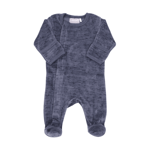 Coccoli Infant Boy Velour Zipper Footie  PZV5123-786