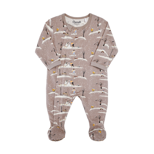 Coccoli Infant Boy Neutral Cotton-Modal Zipper Pyjama PZM5554-224