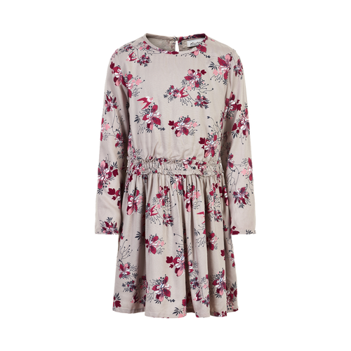 Minymo Kid GIrl Dress L/S Flower Printt 141095-1703