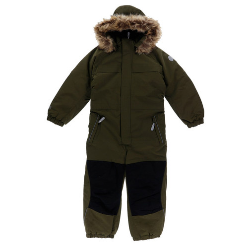 Color Kids Kid Neutral Coverall w.fake fur, 550380-9526