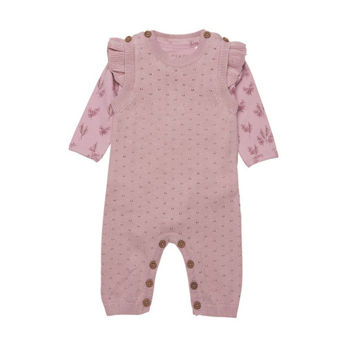 Fixoni Infant Girl Set w. Body & Knit Jumpsuit 422395-5906