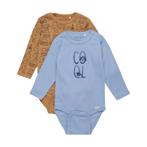 Minymo Infant Boy Body L/S 2-Pack 111900-7019