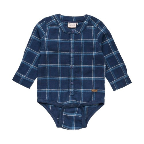 Minymo Infant Boy Body L/S Check 111911-7850