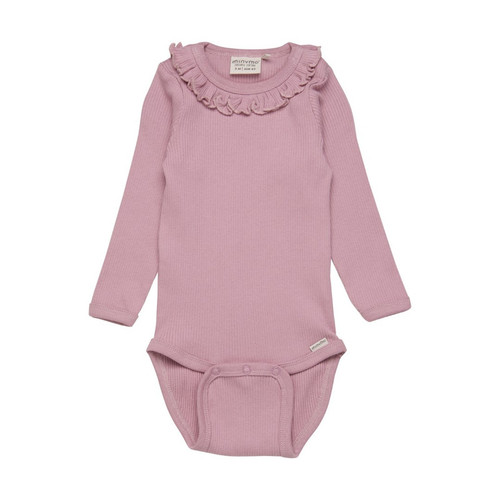 Minymo Infant Girl Body L/S Rib 111905-6008