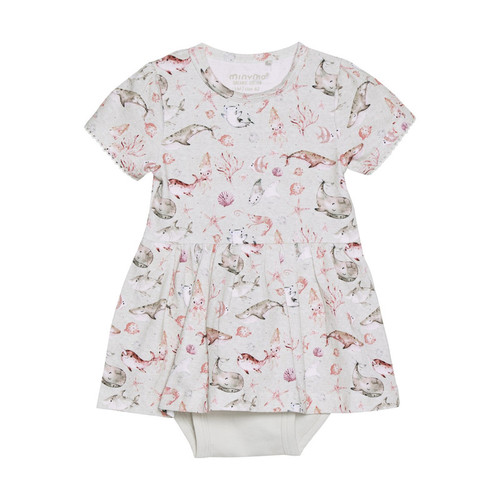 Minymo Infant Girl DressS/S AOP 113157-2060