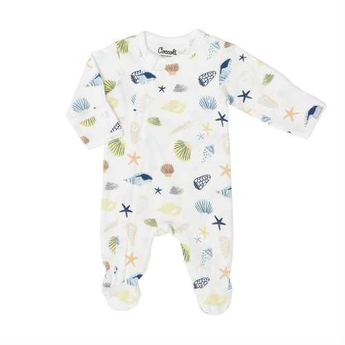 Coccoli Infant Boy/Girl/Neutral Cotton-Modal Zipper Footie PZM5604-402, Sizes N-18m