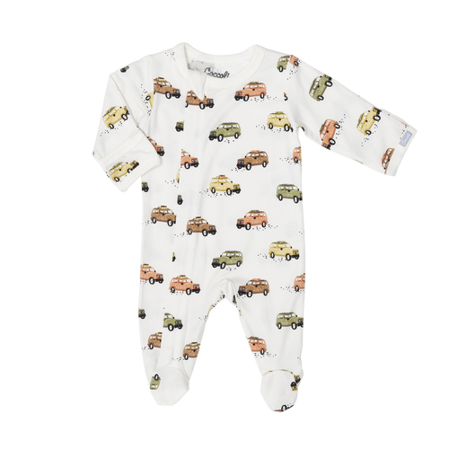 Coccoli Infant Boy Modal fermeture éclair  Pyjama  PZM5653-243, Tailles N-18m