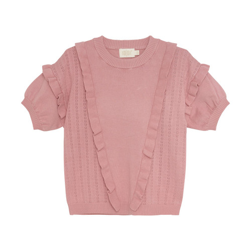 Creamie Kid Girl Pullover Ss Pointelle 4y-14y, 822575-5272