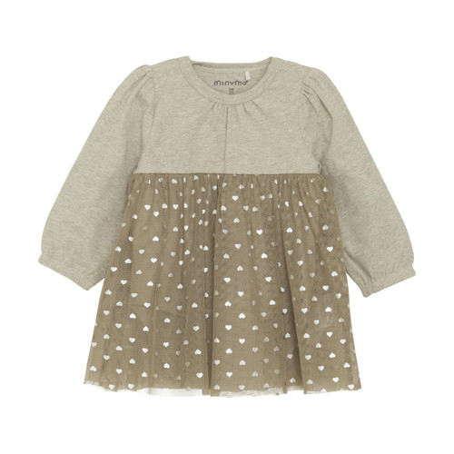 Minymo Girl Dress LS w. Tulle  113655-2055