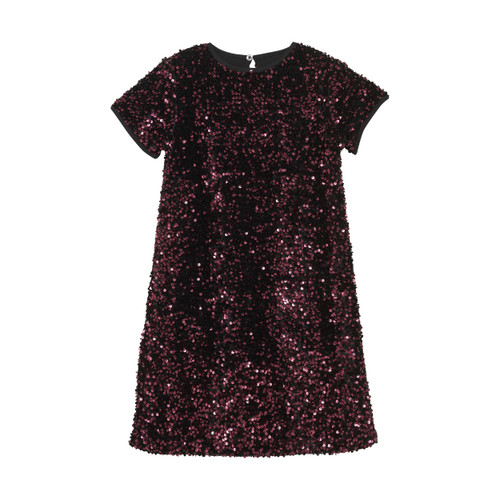 Creamie Kid Girl Dress Velour Sequins 4y-14y 822982-4031