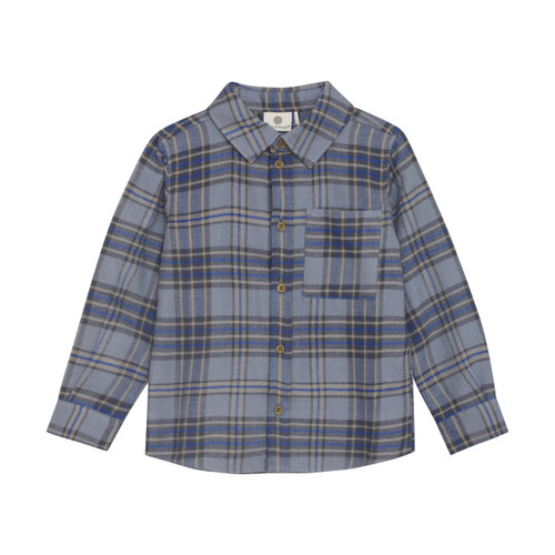 En Fant Infant/kid Boy Shirt Ls Check 18m-10y 230569-7030