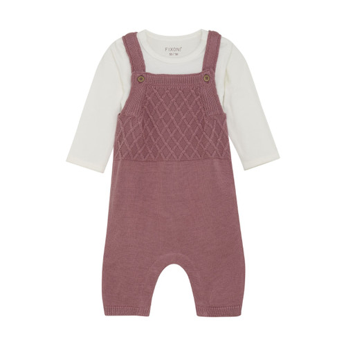 Fixoni Infant/kid Girl Set W. Body And Knit Romper N-24m 423009-6060