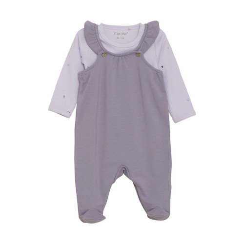 Fixoni Infant/kid Girl Set W. Body And Romper Sweat P-9m 423043-6810