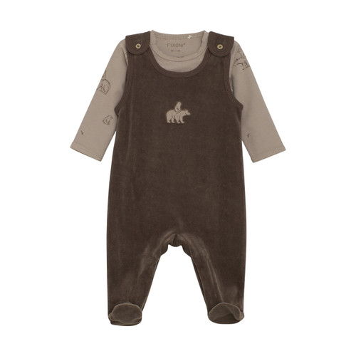 Fixoni Infant/kid - Set W. Body And Velour Romper P-9m 422995-2307