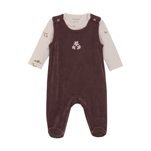 Fixoni Infant/kid Girl Set W. Body And Velour Romper P-9m 422995-4953