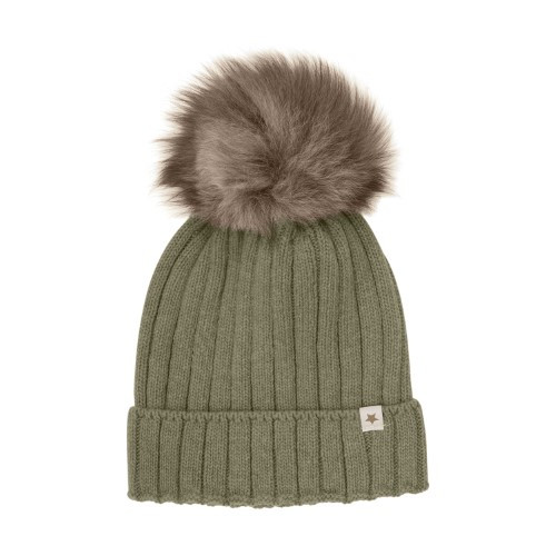 Huttelihut  - Hat Knit Alpaca Pompom  2/4y-8/10y 460397-9090