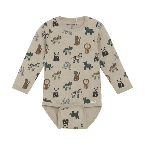 Minymo Infant/kid Boy Body Ls Aop N-24m 114006-2306
