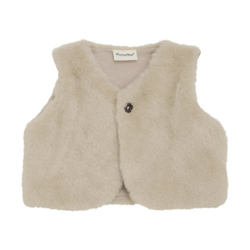 Minymo Infant/kid Girl Vest Fake Fur N-24m 114126-2209
