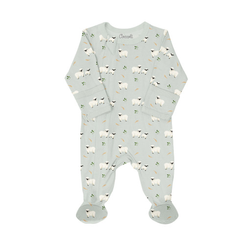 Coccoli Infant Boy/girl/neutral Modal Zipper Footie N-18m Pzm5922-330