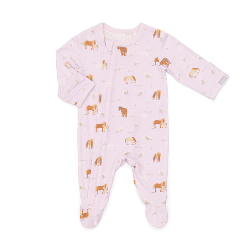 Coccoli Infant/kid Girl Modal Zipper Footie N-18m Pzm6043-710