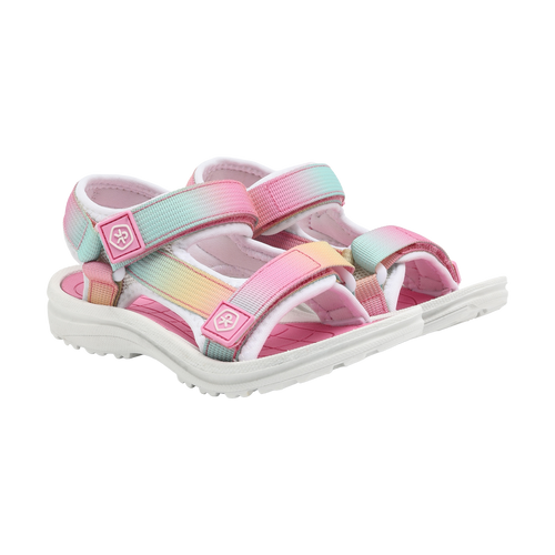 Color Kids Infant/kid Girl Colorblock Sandals W. Velcro 24-35 760347-5708