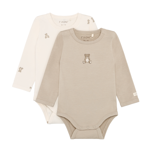 Fixoni Infant/kid Boy/girl/neutral Body Ls 2-pack P-24m 423083-1903