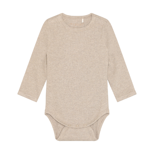 Fixoni Infant/kid Boy/girl/neutral Body Ls Melange Rib P-24m 423100-1301