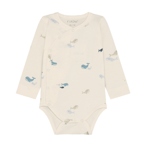 Fixoni Infant/kid Boy/girl/neutral Wrap Body Ls P-9m 423081-7111